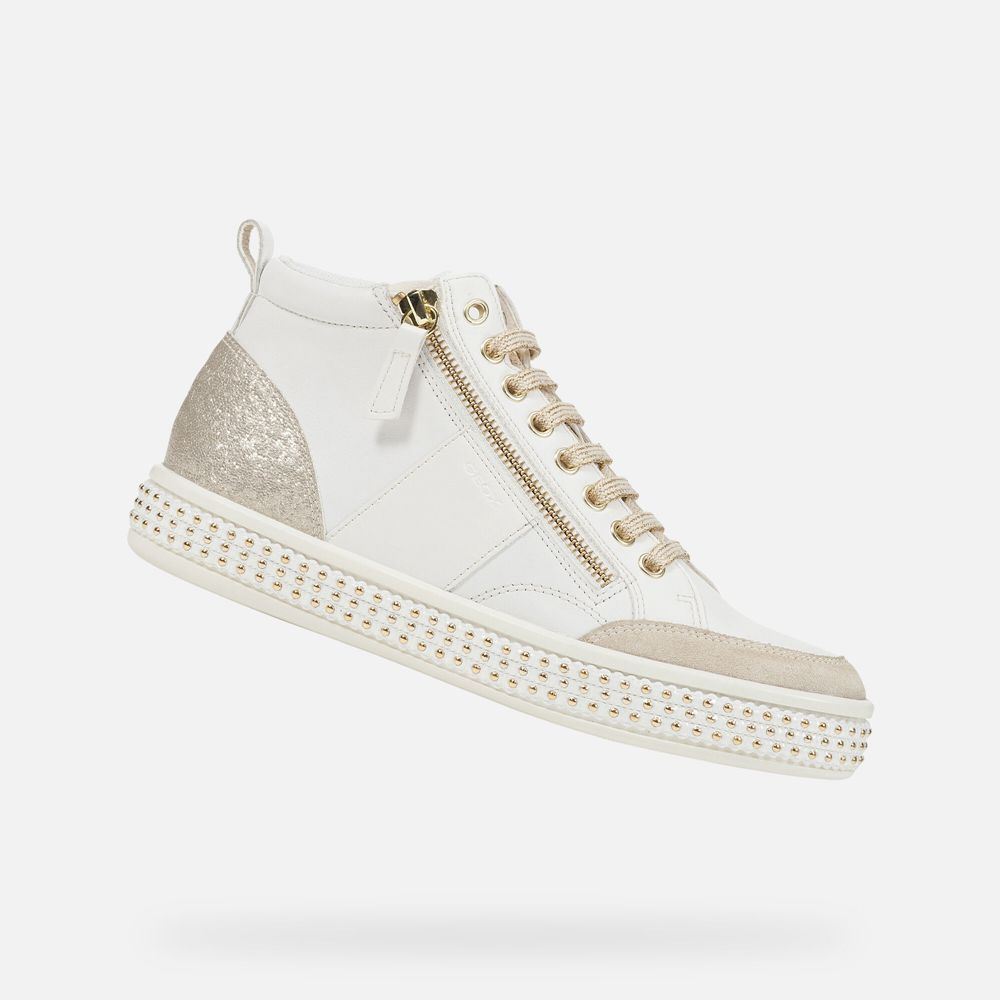 Geox Bayan Spor Ayakkabı Beyaz - Leelù - YAJ-867394